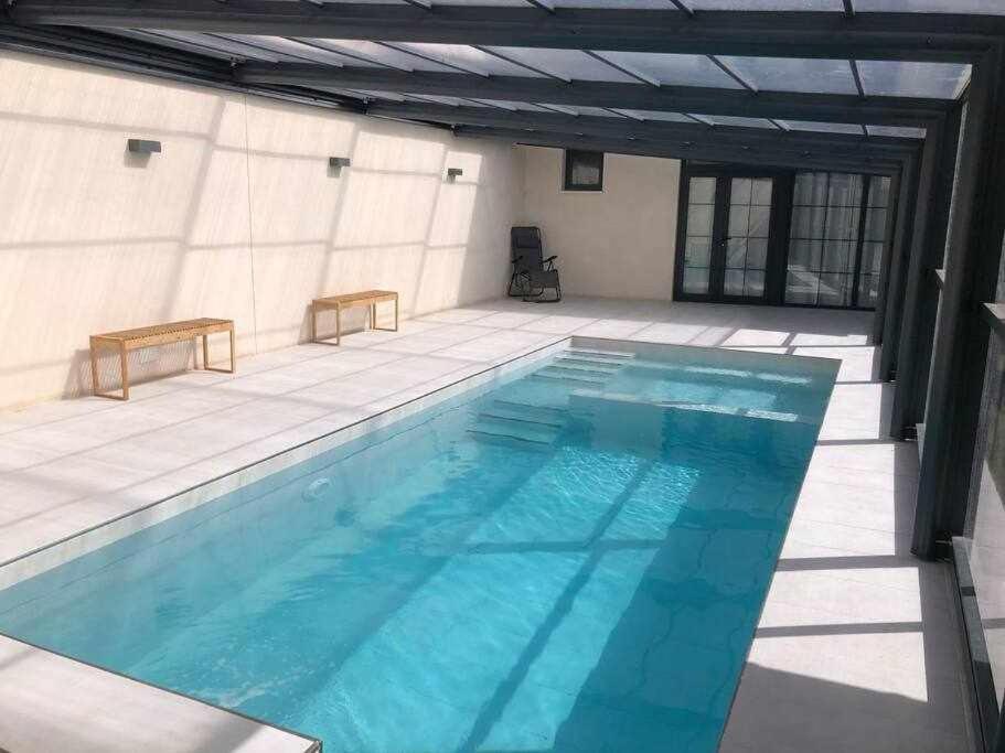 Alojamiento El Pez Casa Con Piscina Climatizada Villafranca de los Caballeros 外观 照片